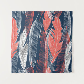 Tenture Graphiques En Plumes, Beau Motif sans couture.