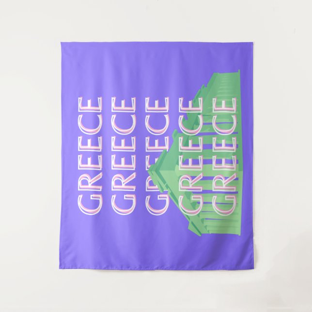 Tenture Grèce, Athènes Travel Art (Devant)