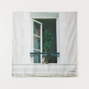 TENTURE GREEN PLANT ON WHITE WINDOW