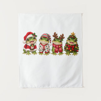 Tenture Grenouille de Noël Amis de Fêtes