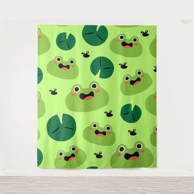 Tenture Grenouille drôle (Devant)