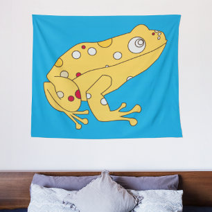 Tenture Grenouille jaune
