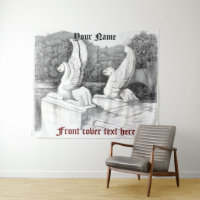 Griffins sculpté crayon monochrome Art