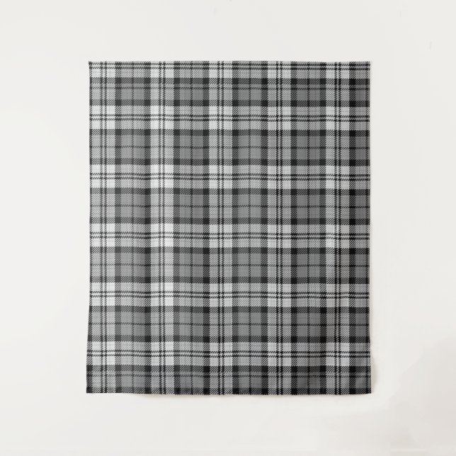 Tenture Gris Blackwatch Tartan Design Plaid (Devant)
