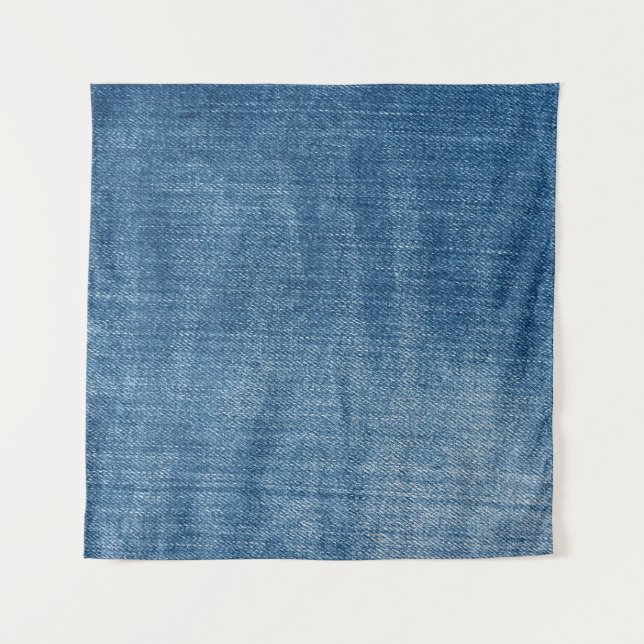 Tenture Gros plan bleu jean texture (Devant)