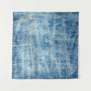 Tenture Gros plan de Denim bleu texturé