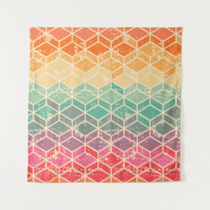 Tenture Grunge géométrique Tetragonal Motif sans couture