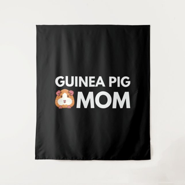 Tenture Guinée - Maman au porc (Devant)