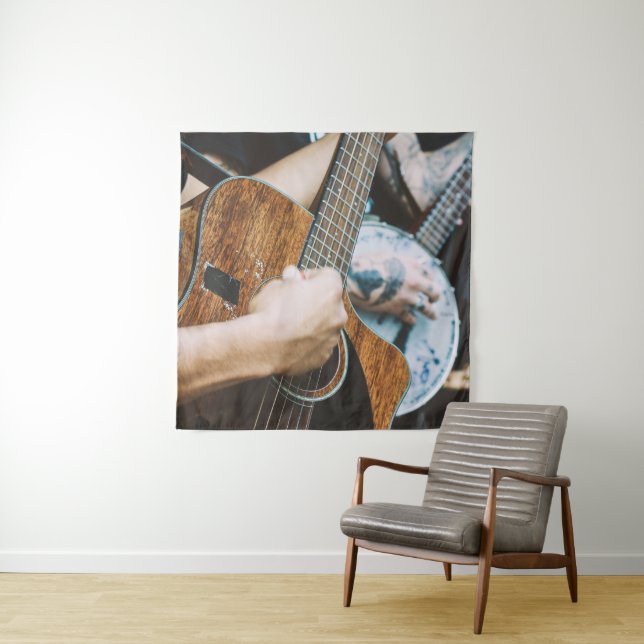 Tenture Guitare incroyable (En situation)