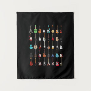 Tenture Guitariste Guitare Instrument de Musique Rock and