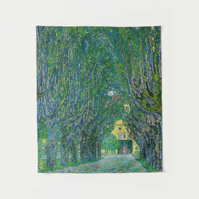 Tenture Gustav Klimt - Avenue dans le parc Schloss Kammer (Devant)