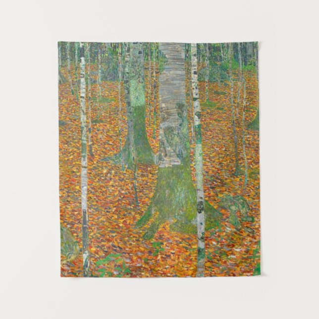 Tenture Gustav Klimt - Forêt de Birch (Devant)