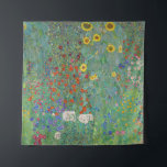 Tenture Gustav Klimt - Jardin de campagne avec tournesols<br><div class="desc">Jardin de campagne avec des tournesols / Jardin de ferme avec des tournesols - Gustav Klimt en 1905-1906</div>