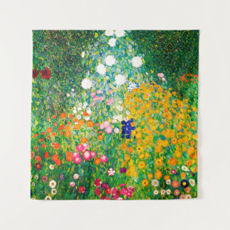Tenture Gustav Klimt "Jardin de fleurs"