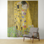 Tenture Gustav Klimt - Le baiser<br><div class="desc">The Kiss / Der Kuss - Gustav Klimt en 1907-1908</div>
