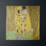 Tenture Gustav Klimt - Le baiser<br><div class="desc">The Kiss / Der Kuss - Gustav Klimt en 1907-1908</div>