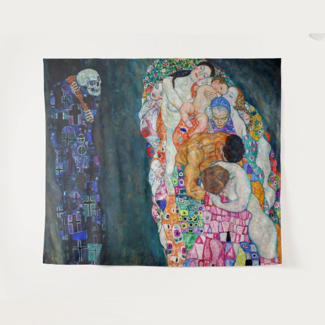 Tenture Gustav Klimt - Mort et vie (Devant (Horizontal))