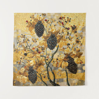Tenture gustav klimt Rustic Pinecone Holiday Winter Bathro