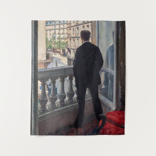 Tenture Gustave Caillebotte - Jeune Homme à sa Fenêtre  (Devant)