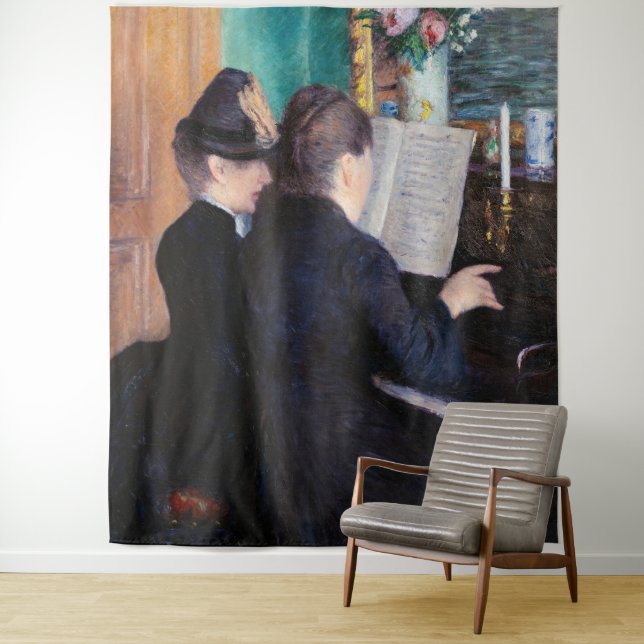 Tenture Gustave Caillebotte - La Leçon de piano (En situation)