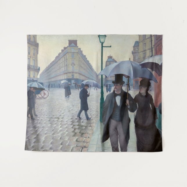Tenture Gustave Caillebotte - Rue de Paris ; Temps de plui (Devant (Horizontal))