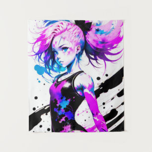 Tenture Gymnastique Esprit Abstrait de la Gymnaste