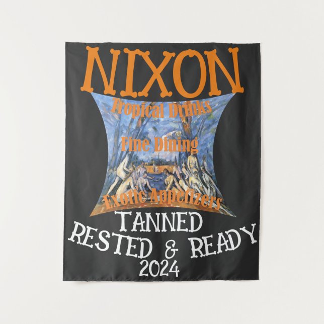 Tenture Hâlé Reposé & Prêt NIXON 2024 Président (Devant)