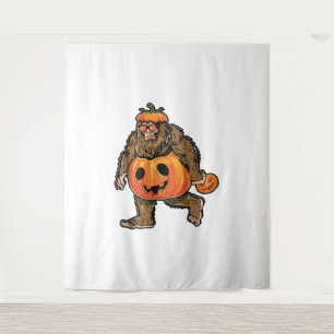 Tenture Halloween Citrouille Bigfoot
