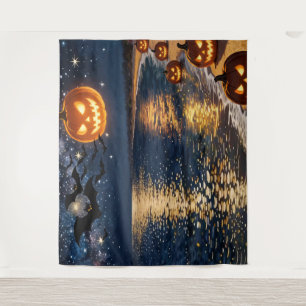Tenture Halloween Clair de Lune sur la Plage