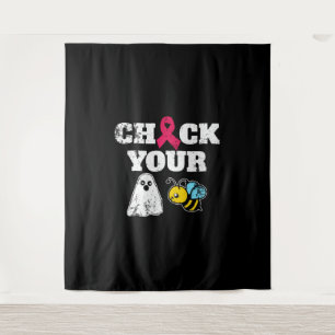 Tenture Halloween du cancer du sein