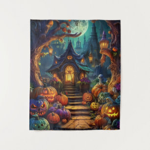 Tenture Halloween éffrayant Haunween Maison & Sentier