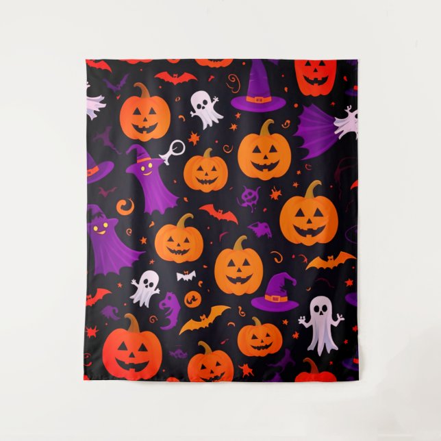 Tenture Halloween en jeu (Devant)