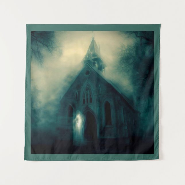 Tenture Halloween - Haunted Church 4 (Devant)