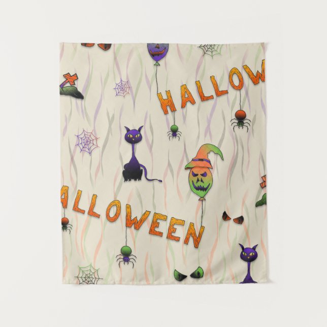 Tenture Halloween Illustrations (Devant)