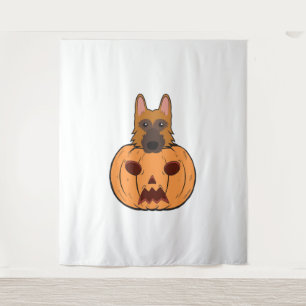 Tenture Halloween Mignons Bergers Allemands Coincés Dans U