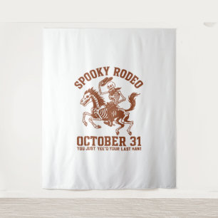 Tenture Halloween Rodéo éffrayant 31 octobre