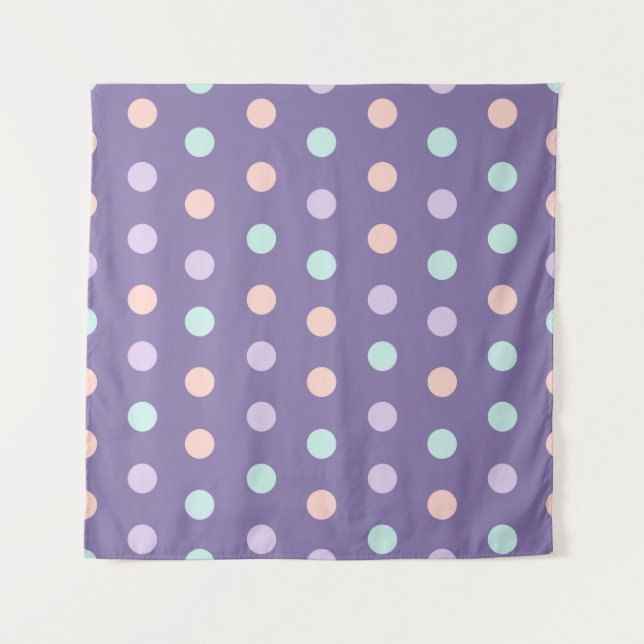 Tenture Halloween sans couture motif avec isolat pois (Devant)