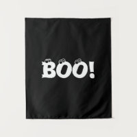 Halloween Scary Boo! yeux noir blanc déco