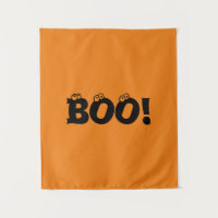 Halloween Scary Boo! yeux noir orange