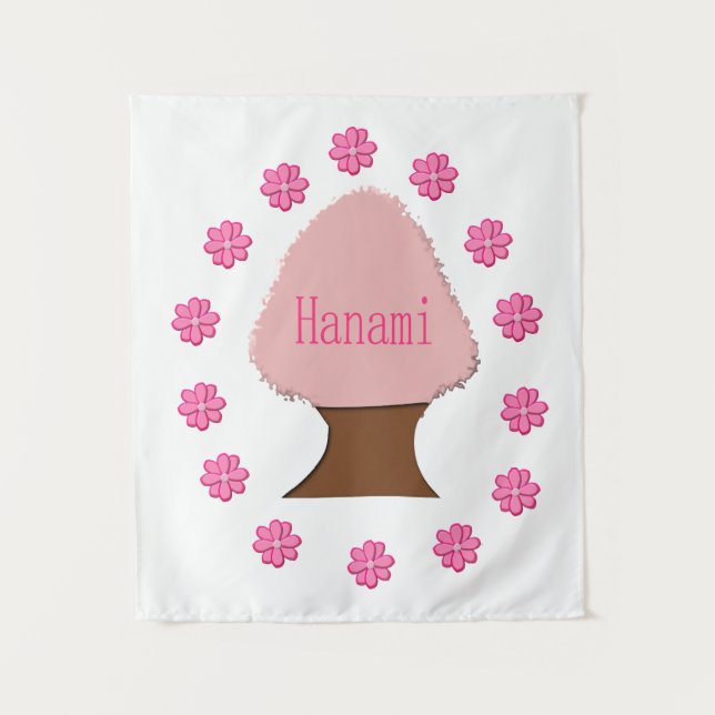 Tenture Hanami Cerisier japonais (Devant)