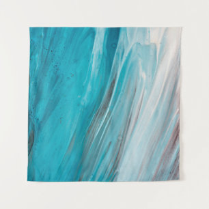 Tenture Hand drawn gouache painting. Abstract art backgrou