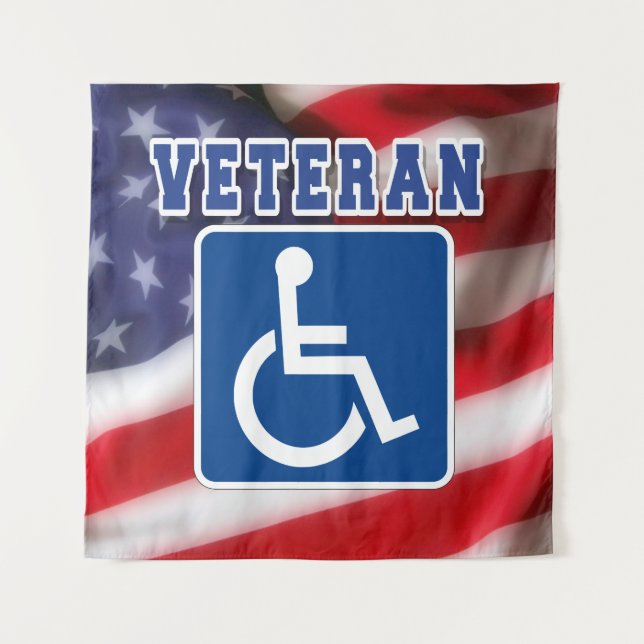 Tenture Handicap Handicap Vétérinaire États-Unis (Devant)