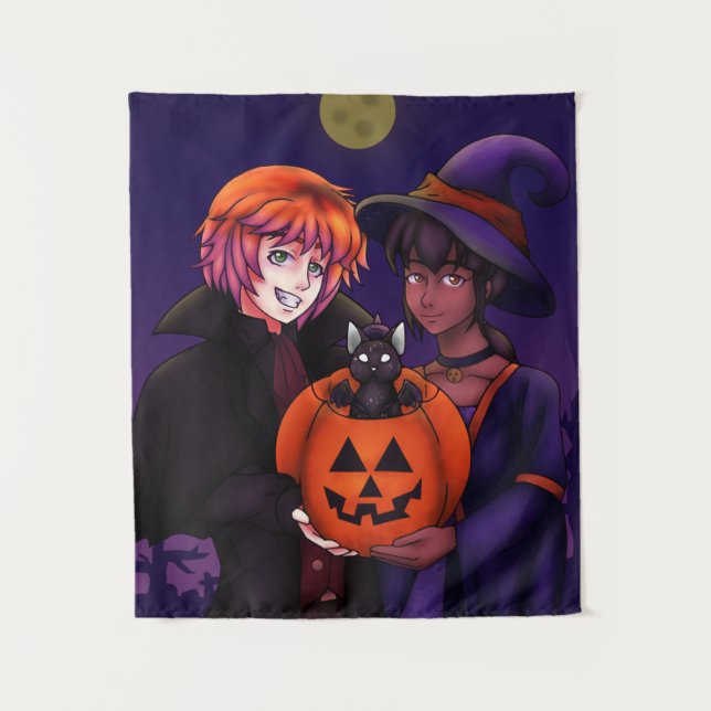 Tenture Happy Halloween Costumes (Devant)