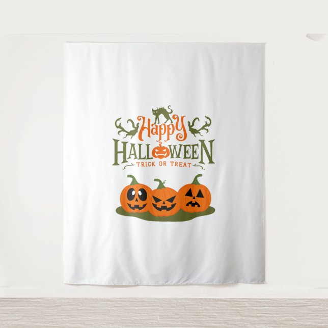 Tenture Happy Halloween - Halloween Cool (Devant)