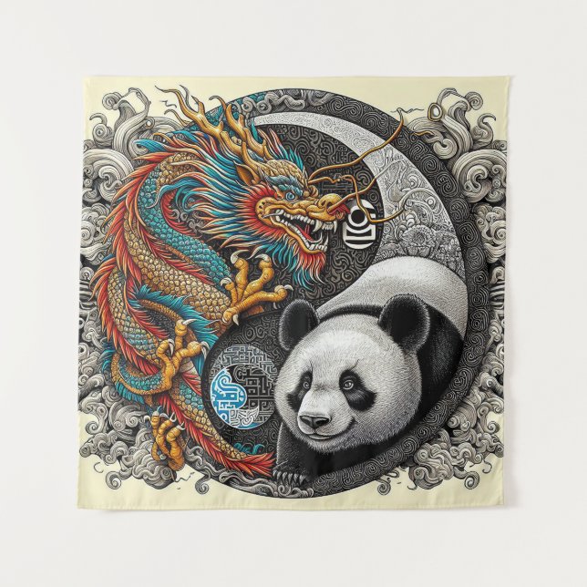 Tenture Harmonie des opposés (Devant)