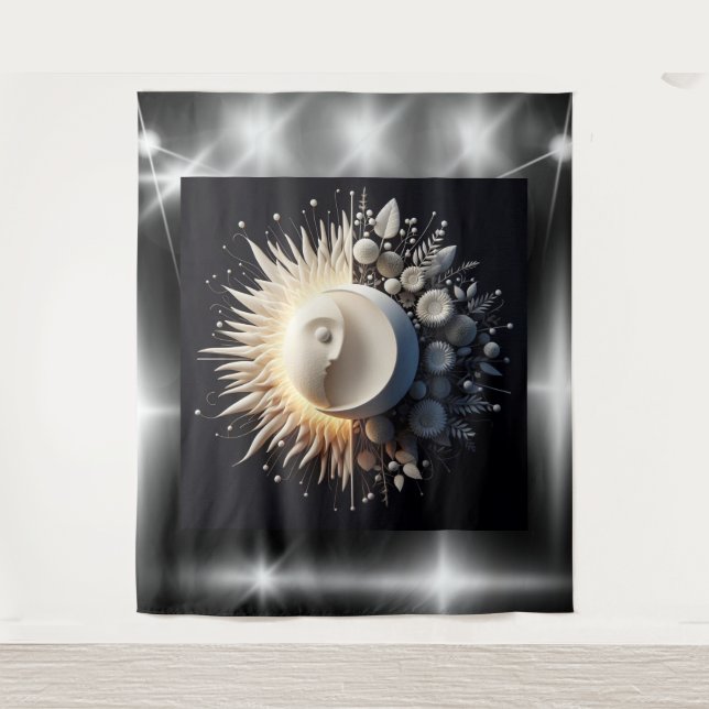 Tenture Harmonie éternelle du soleil et de la lune" (Devant)