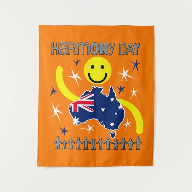Tenture Harmony Day Australie (Devant)
