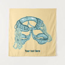 Harnais d'escalade de roche avec tirages rapides