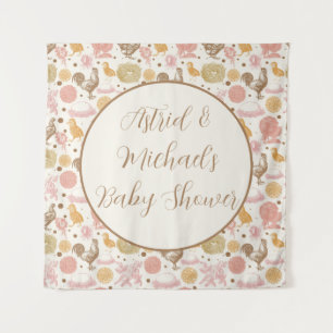 Tenture Hatching Bientôt Baby shower de fille de poulet