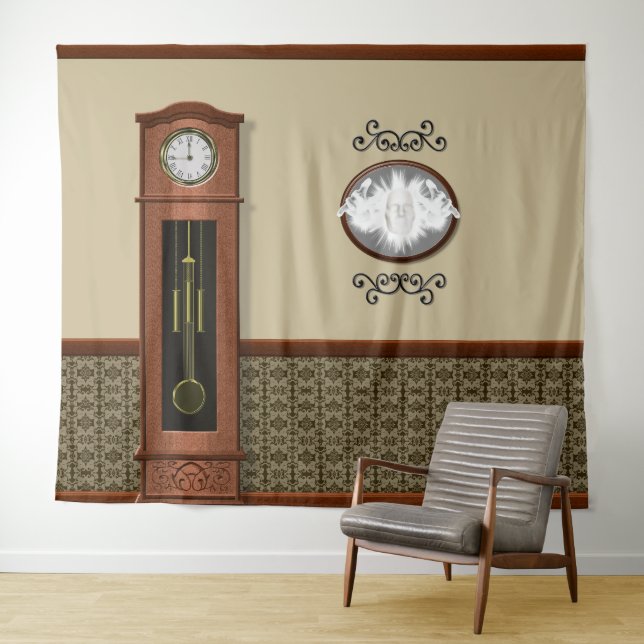 Tenture Haunted House Ghost Mirror Halloween fond (En situation (horizontale))